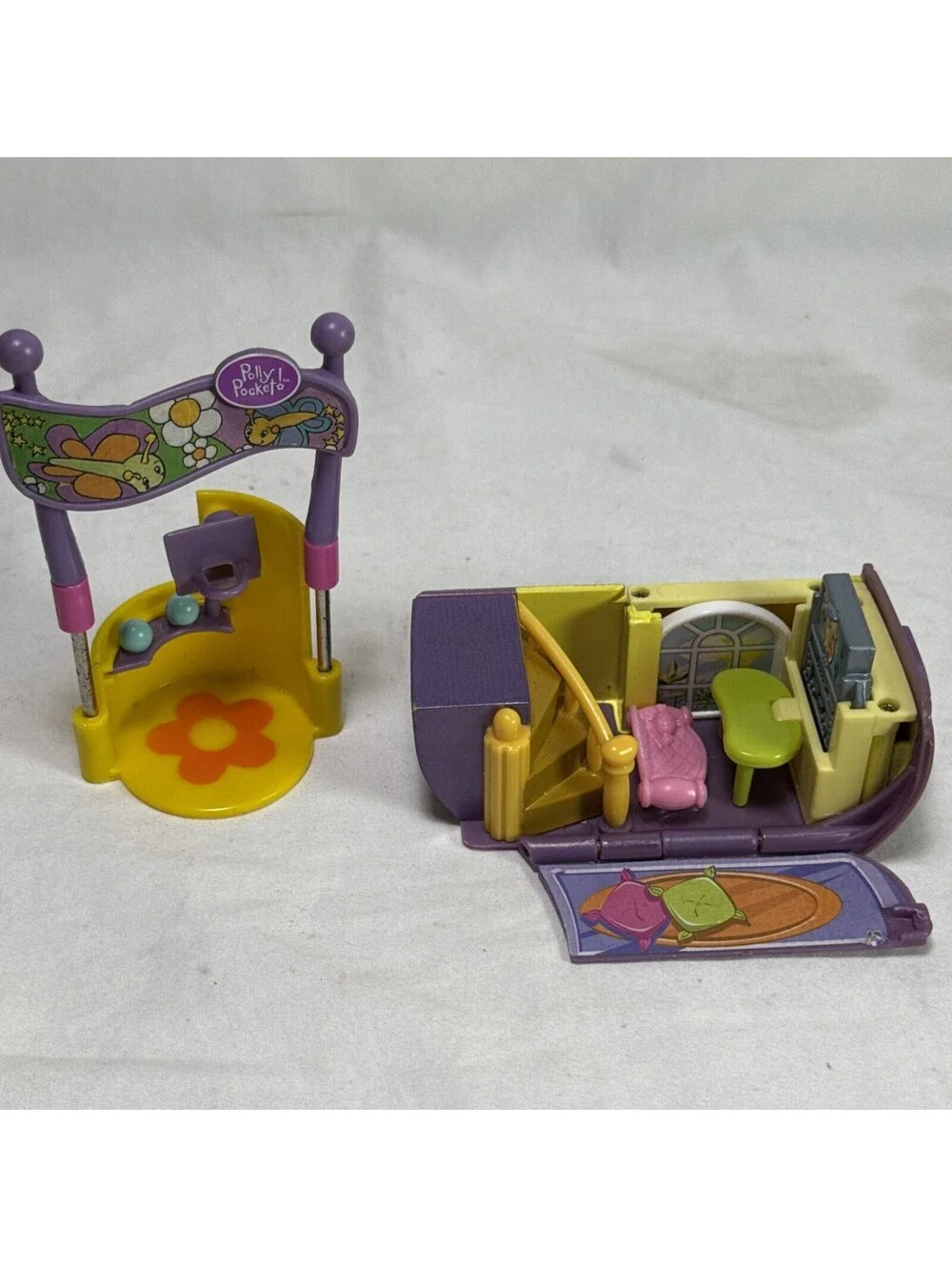 Vintage Polly Pocket Sweet Secrets Miniature Doll House Polly World Butterfly